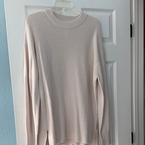 Lululemon Athletica Soft Cream Crew Neck Sweater